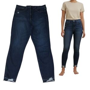 GAP True Skinny Ankle Sky High Distressed Stretch Blue Jeans - Women’s 12